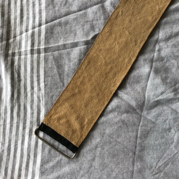 iBlues unique genuine leather bronze sequin belt - Picture 5 of 7